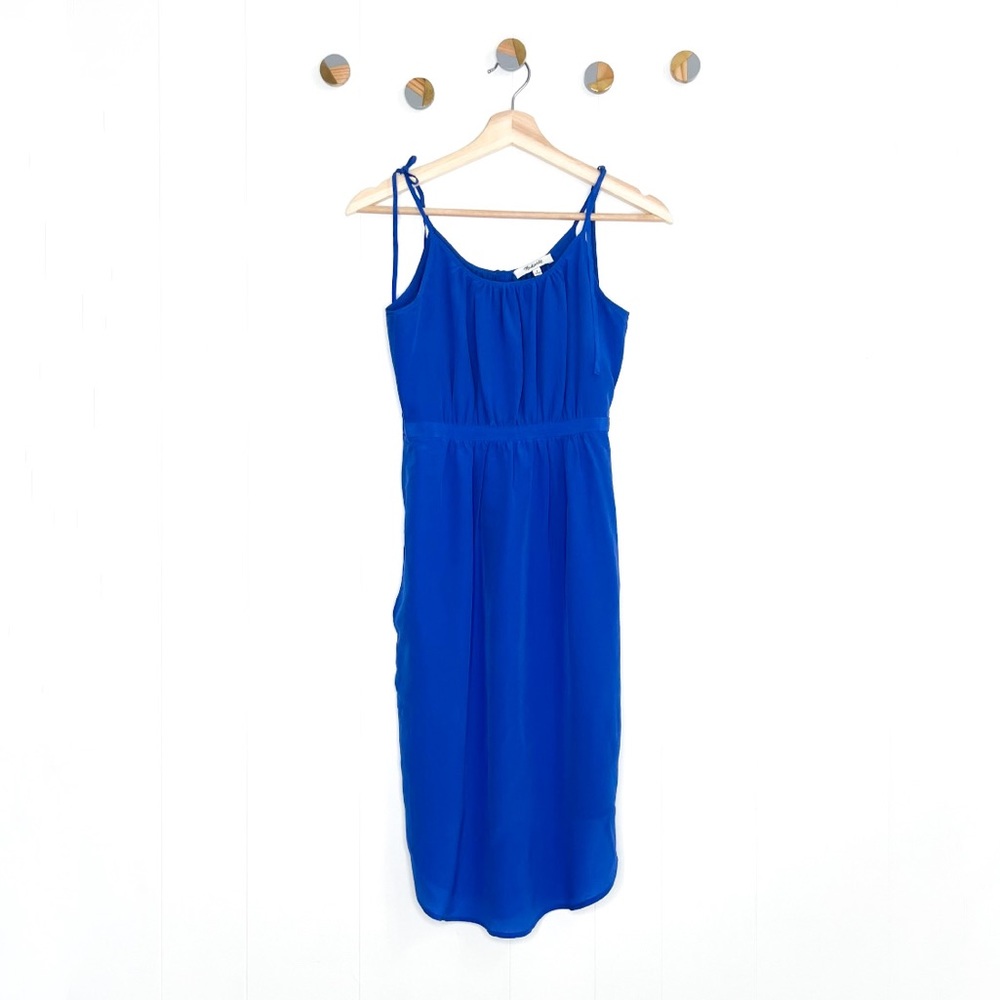 Madewell Silk Skyway Cami Dress Tank Blue